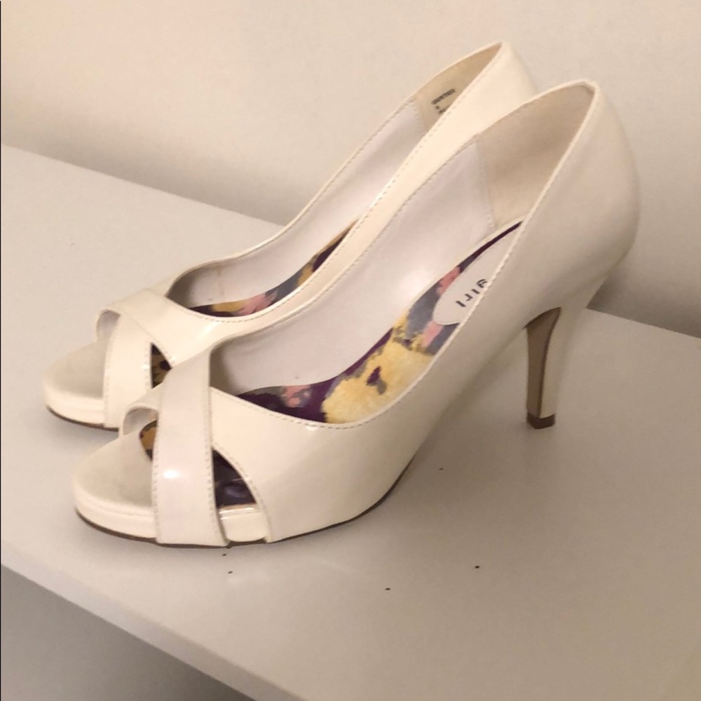 White heels- worn once